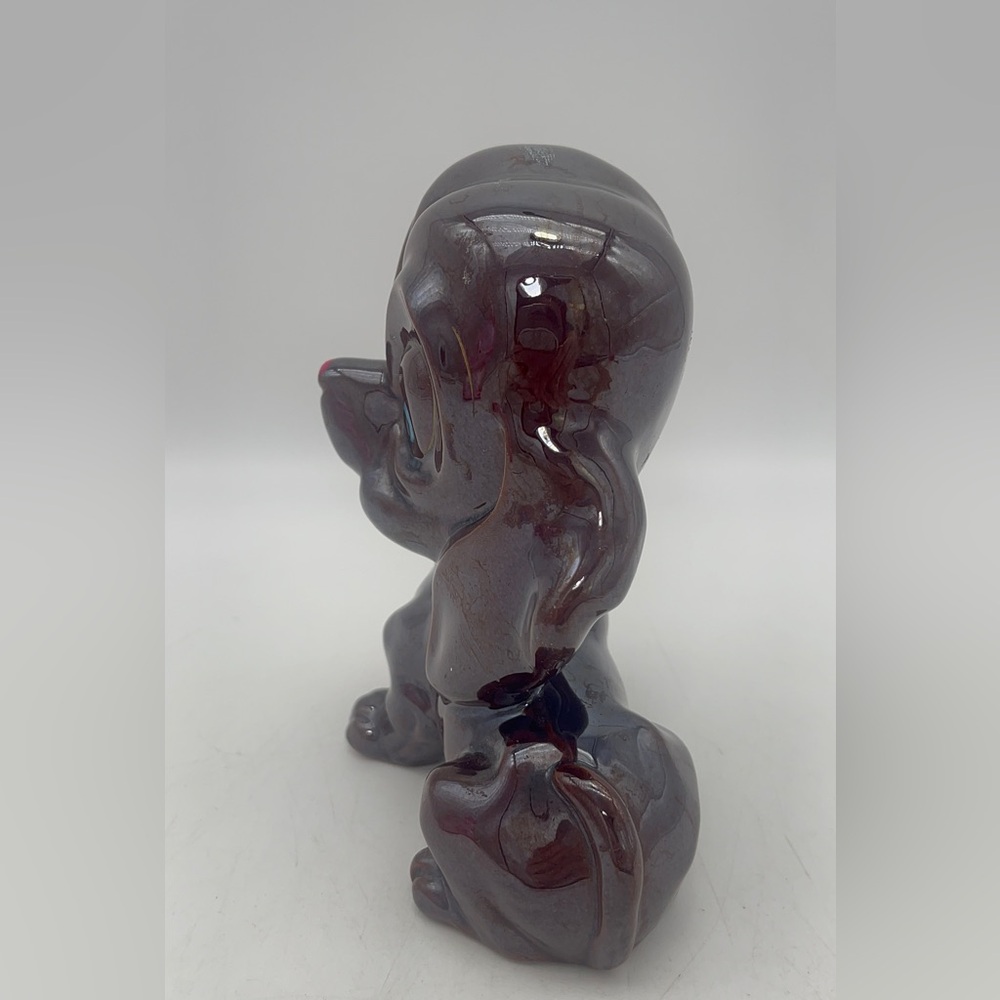Vintage nanco Brown Hound Dog Figurine Big Blue Eyes Japan |Ceramic tabletop dog - Picture 2 of 8
